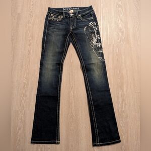 Key Closet Jeans Women's 27 Art Collection Embellished Made In U.S.A NWOT